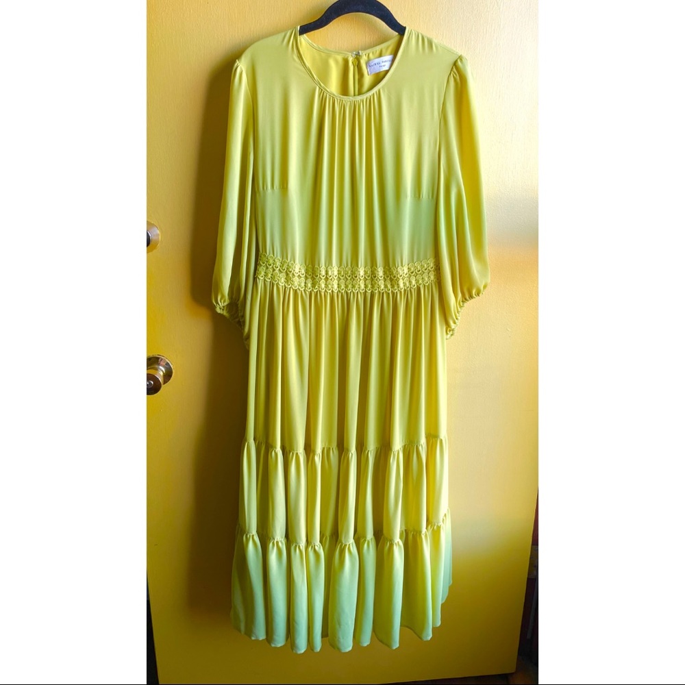 Rachel Parcell Autumn Apple Dress 🍏 Citrus Yellow